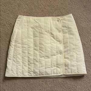 Women’s Zara Cream Quilted Skirt